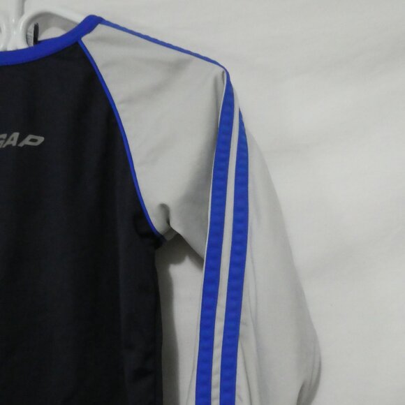 Y2K | GAP | medium (8) | Blue And Grey Long Sleeve Shirt With Stripes - Picture 6 of 16